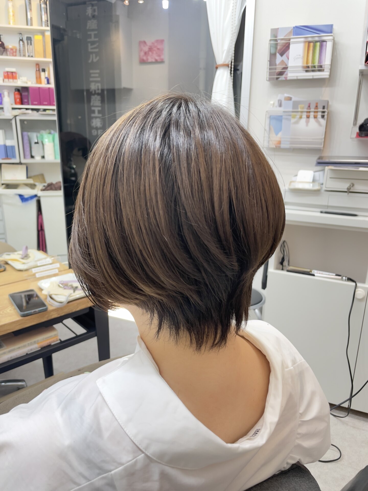 やわらか艶ストレートの仕上がり