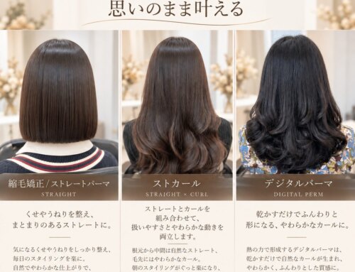 【銀座美容室 やさしいデジタルパーマ・ストカール・縮毛矯正】